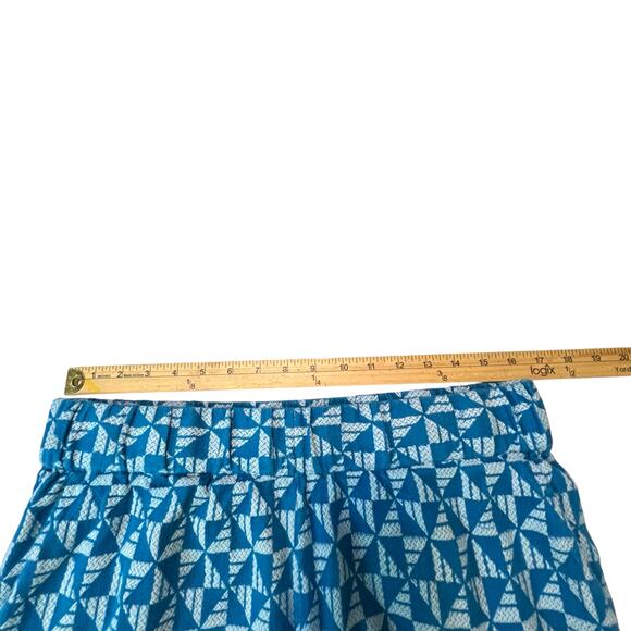 Soft Surroundings Wide Leg Lounge Pants Women’s L Blue Geometric Elastic Waist - Picture 5 of 8